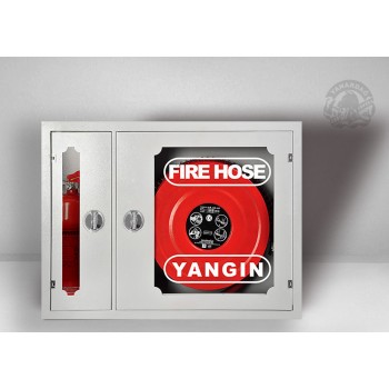 SIVA ALTI ÇİFT CAM KABİN TÜPLÜ YANGIN DOLABI