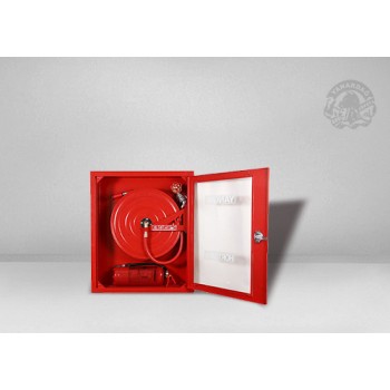 YATAY TÜPLÜ CAM KAPILI YANGIN DOLABI